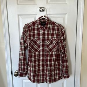 Pendleton Burnside flannel shirt (S, red plaid) - excellent condition